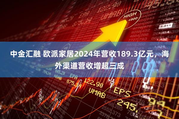 中金汇融 欧派家居2024年营收189.3亿元，海外渠道营收增超三成