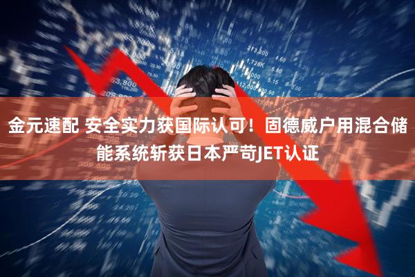 金元速配 安全实力获国际认可！固德威户用混合储能系统斩获日本严苛JET认证