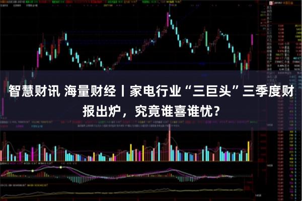 智慧财讯 海量财经丨家电行业“三巨头”三季度财报出炉，究竟谁喜谁忧？