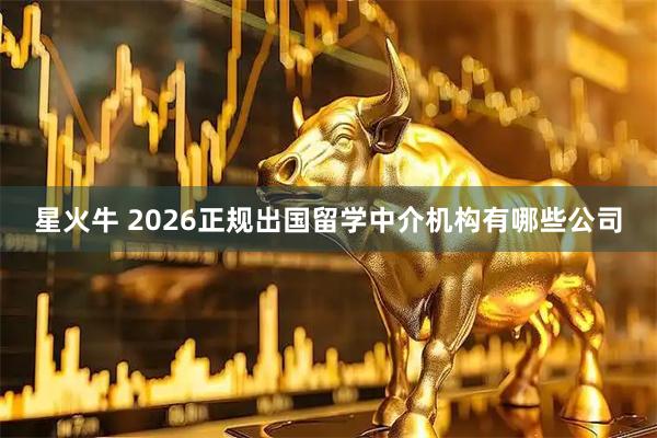 星火牛 2026正规出国留学中介机构有哪些公司